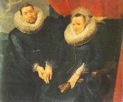 DYCK, Sir Anthony Van Portrait of a Married Couple dfh oil